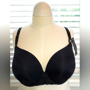 Torrid Curve Black 360° Back Smoothing Push Up T-Shirt Bra NWT